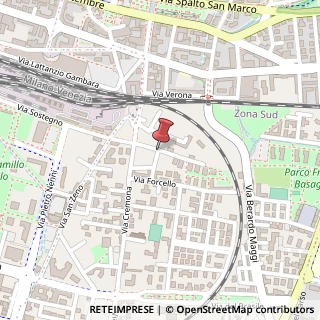 Mappa Via Gerolamo Savoldo,  5, 25124 Brescia, Brescia (Lombardia)