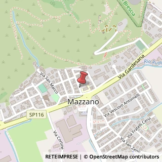 Mappa Via Giacomo Ghirardi,  1, 25080 Mazzano, Brescia (Lombardia)