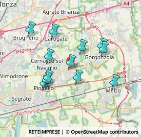 Mappa Via Giacomo Matteotti, 20051 Cassina De' Pecchi MI, Italia (3.27417)