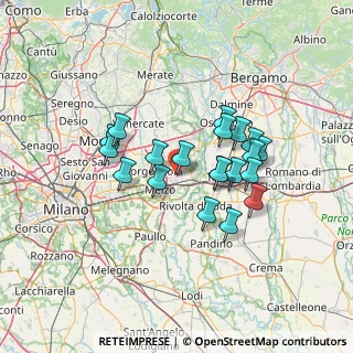 Mappa Via Salvo D'Acquisto, 20060 Inzago MI, Italia (11.2375)