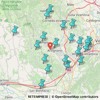 Mappa Via S. Zeno, 36071 Arzignano VI, Italia (9.1455)