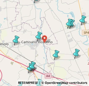 Mappa Via Brendolin, 36043 Camisano Vicentino VI, Italia (6.732)