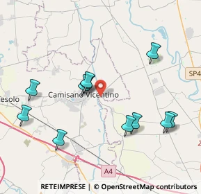 Mappa Via Brendolin, 36043 Camisano Vicentino VI, Italia (4.08818)