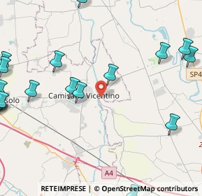 Mappa Via Brendolin, 36043 Camisano Vicentino VI, Italia (6.4175)