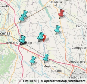 Mappa Via Brendolin, 36043 Camisano Vicentino VI, Italia (7.49077)