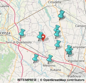 Mappa Via Brendolin, 36043 Camisano Vicentino VI, Italia (7.46182)