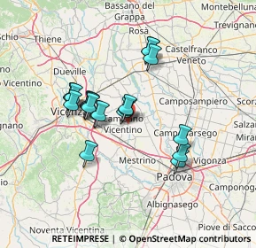Mappa Via Brendolin, 36043 Camisano Vicentino VI, Italia (11.292)