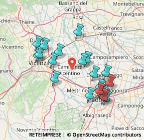 Mappa Via Brendolin, 36043 Camisano Vicentino VI, Italia (13.877)