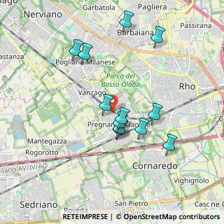 Mappa Via Giuseppe Mazzini, 20010 Pregnana Milanese MI, Italia (1.7025)