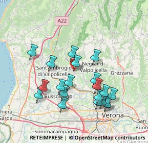 Mappa Via L. V. Beethoven, 37029 San Pietro In Cariano VR, Italia (7.2665)