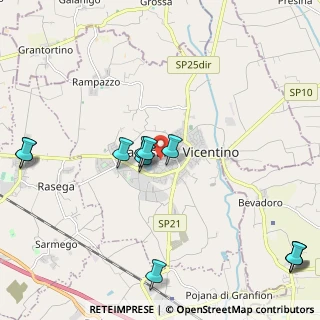 Mappa Via Cavalieri di Vittorio Veneto, 36043 Camisano Vicentino VI, Italia (2.56182)