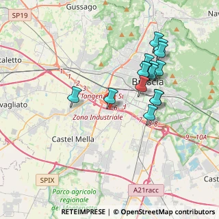 Mappa Via A. Cozzaglio, 25125 Brescia BS, Italia (3.552)