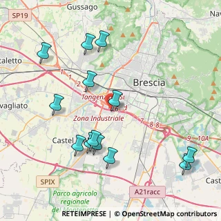 Mappa Via A. Cozzaglio, 25125 Brescia BS, Italia (4.46462)