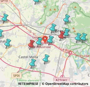 Mappa Via A. Cozzaglio, 25125 Brescia BS, Italia (4.51933)