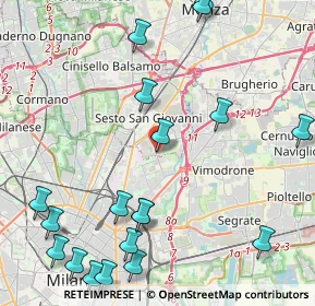 Mappa Via Lombardia, 20099 Sesto San Giovanni MI, Italia (5.717)