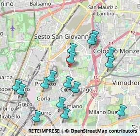 Mappa Via Lombardia, 20099 Sesto San Giovanni MI, Italia (2.15188)