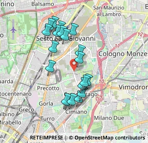 Mappa Via Lombardia, 20099 Sesto San Giovanni MI, Italia (1.6295)