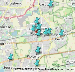 Mappa Via Diaz, 20063 Cernusco sul Naviglio MI, Italia (1.63846)