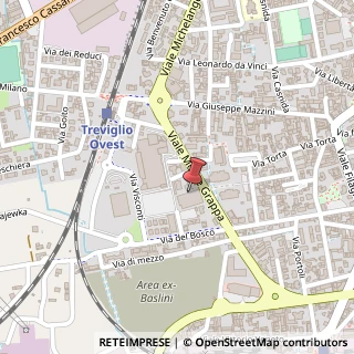 Mappa Viale Montegrappa, Via Torriani, 24047 Treviglio BG, Italia, 24047 Treviglio, Bergamo (Lombardia)