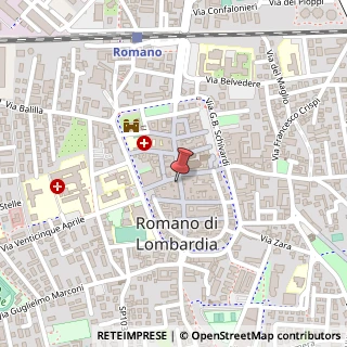 Mappa Via Antonio Tadini, 16, 24058 Romano di Lombardia, Bergamo (Lombardia)