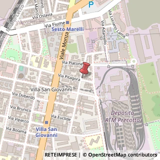 Mappa Via Pitagora, 21, 20128 Milano, Milano (Lombardia)
