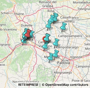 Mappa Via Roma C., 36040 Camisano Vicentino VI, Italia (11.471)