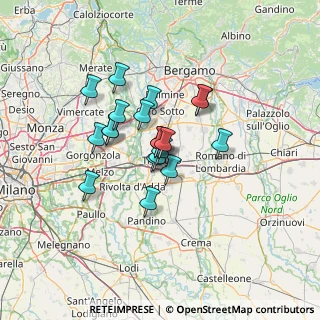 Mappa Via S. Francesco D'Assisi, 24047 Treviglio BG, Italia (9.407)