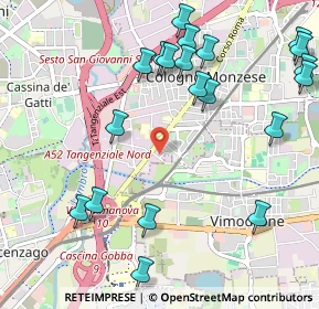 Mappa Via Asti, 20093 Cologno Monzese MI, Italia (1.2645)