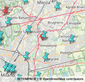 Mappa Via Asti, 20093 Cologno Monzese MI, Italia (6.8325)