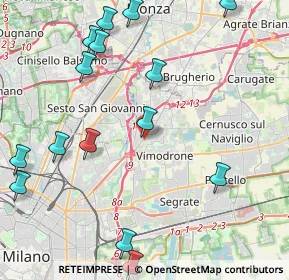 Mappa Via Asti, 20093 Cologno Monzese MI, Italia (5.32667)