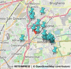 Mappa Via Asti, 20093 Cologno Monzese MI, Italia (1.48947)