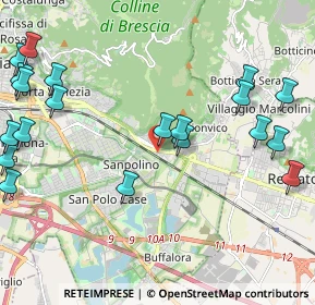 Mappa Via Evangelista Torricelli, 25135 Brescia BS, Italia (2.7445)