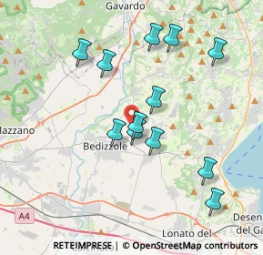 Mappa Via Borghetto, 25081 Bedizzole BS, Italia (3.55667)