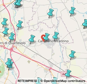 Mappa Via Ferdinando Magellano, 36043 Camisano Vicentino VI, Italia (6.261)