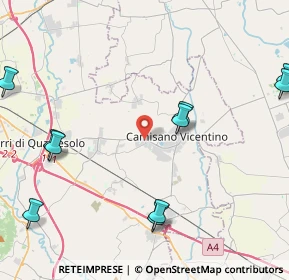 Mappa Via Ferdinando Magellano, 36043 Camisano Vicentino VI, Italia (5.84818)