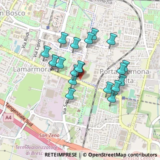 Mappa Via S. Zeno, 25121 Brescia BS, Italia (0.3935)