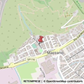 Mappa Via San Marco,  1, 25080 Mazzano, Brescia (Lombardia)