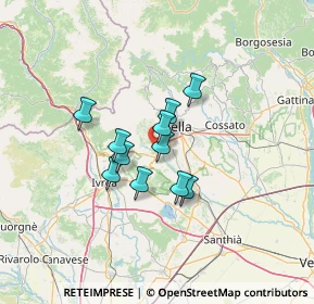 Mappa Via Roma, 13888 Mongrando BI, Italia (8.96364)