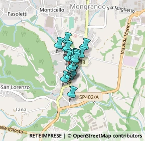 Mappa Via Roma, 13888 Mongrando BI, Italia (0.1655)