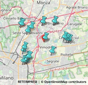 Mappa Via Giovanni XXIII Papa, 20093 Cologno Monzese MI, Italia (3.7995)