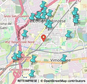 Mappa Via Giovanni XXIII Papa, 20093 Cologno Monzese MI, Italia (1.22)