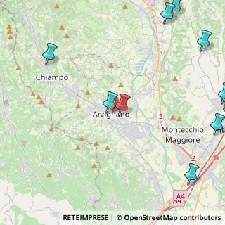 Mappa 36071 Arzignano VI, Italia (6.8775)