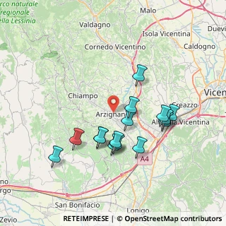 Mappa 36071 Arzignano VI, Italia (6.85333)