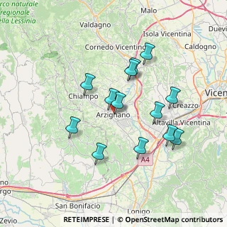Mappa 36071 Arzignano VI, Italia (6.48923)