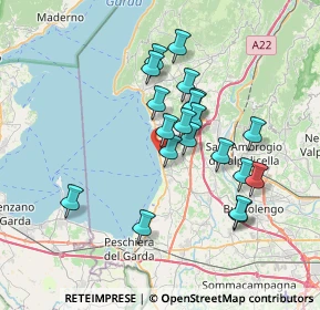 Mappa Strada Canova, 37017 Lazise VR, Italia (6.1175)