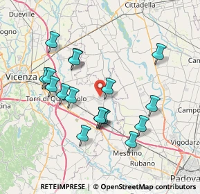 Mappa Via Brigata Monte Berico, 36043 Camisano Vicentino VI, Italia (7.07)