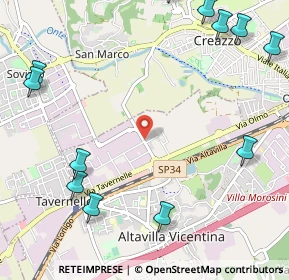 Mappa Via Creazzo, 36077 Altavilla Vicentina VI, Italia (1.54417)