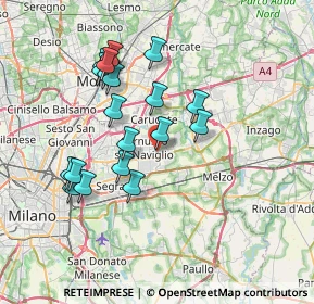 Mappa Via Enrico Mattei Angolo, 20063 Cernusco sul Naviglio MI, Italia (6.82526)