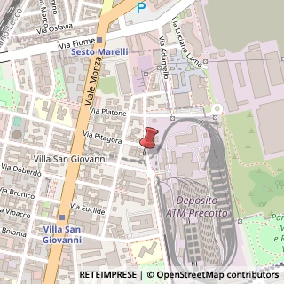 Mappa Via Privata Anassagora, 20, 20128 Milano, Milano (Lombardia)