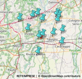 Mappa Via Cascina Cesarina, 20062 Cassano d'Adda MI, Italia (6.90857)